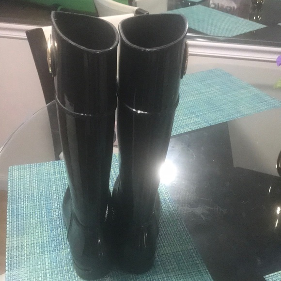 Black Michael Kors rain boots - Picture 4 of 4